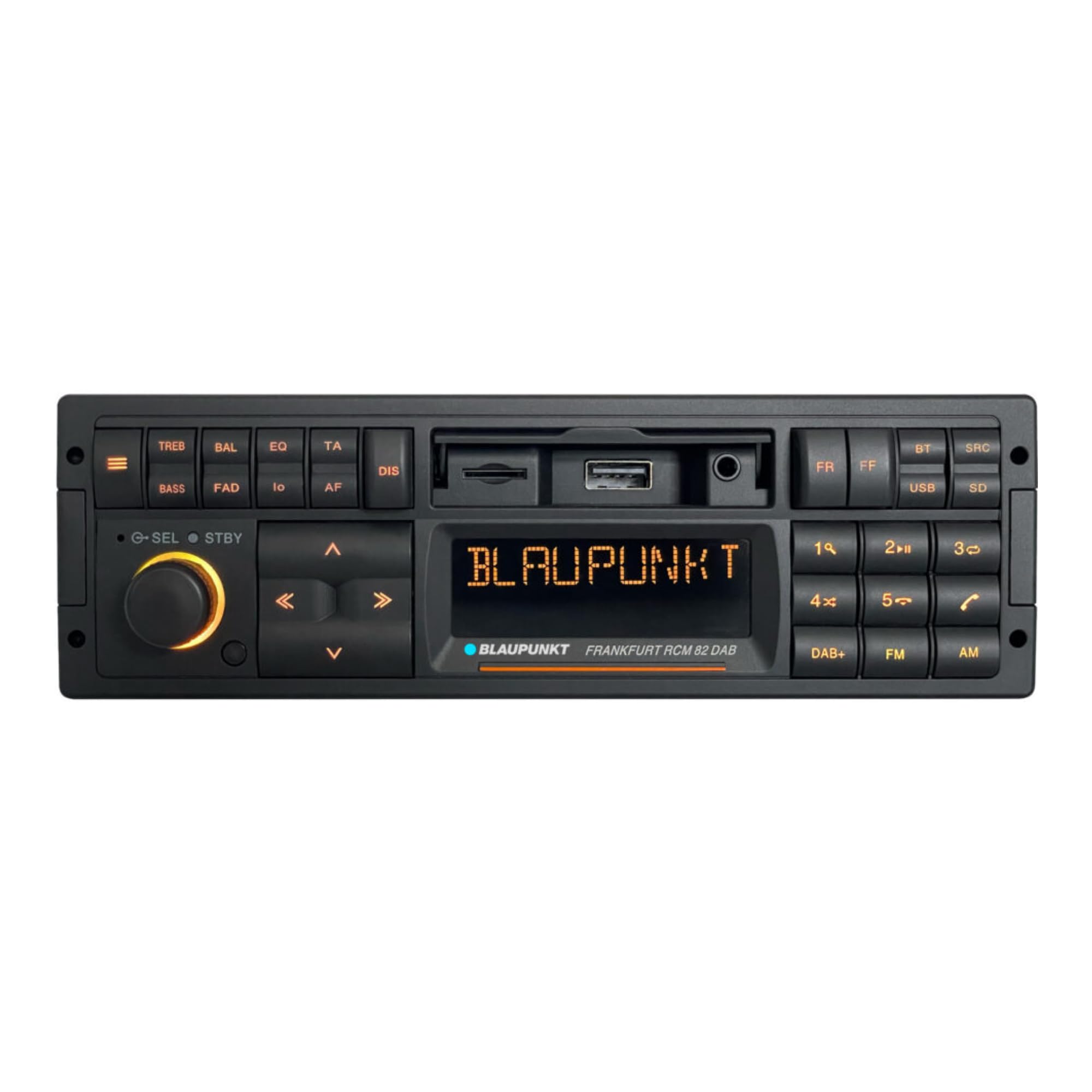 Blaupunkt Frankfurt RCM 82 DAB,1-DIN Autoradio, DAB+, Bluetooth, AUX; USB, SD-Karteneingang, Lenkradfernbedienung, Freisprecheinrichtung, Equalizer, 200 Watt, schwarz