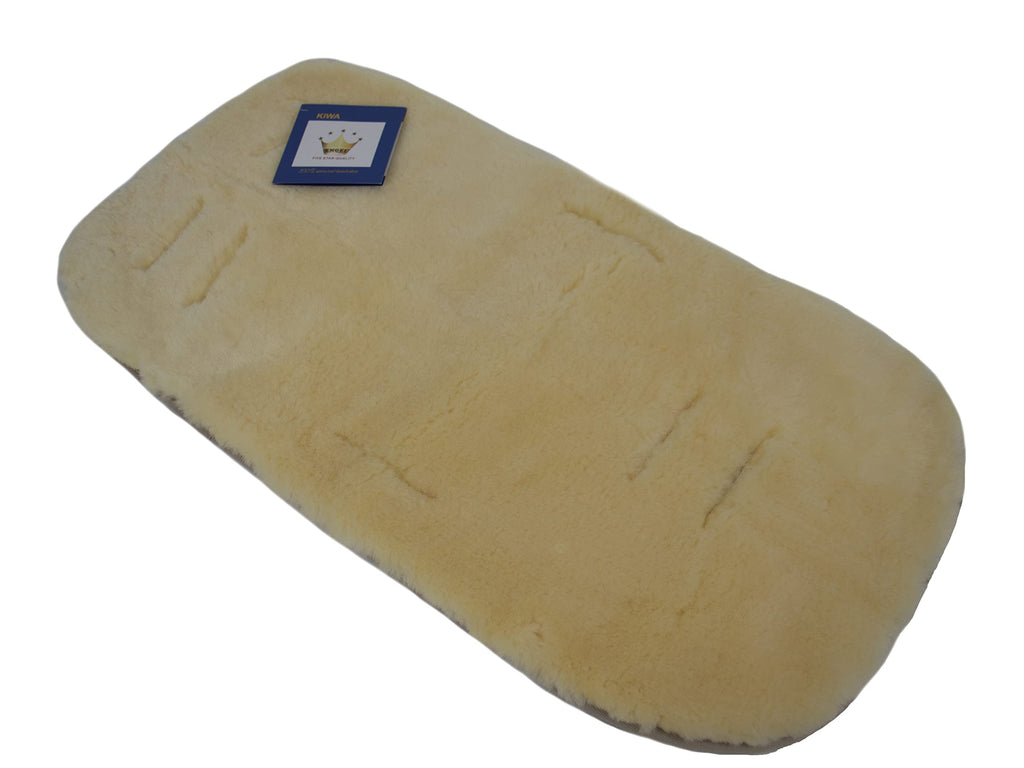 KIWA Echt Lammfell Einlage für Kinderwagen Buggy Baby Bett Kinderbett medizinisch gegerbtes Merino Schaffell