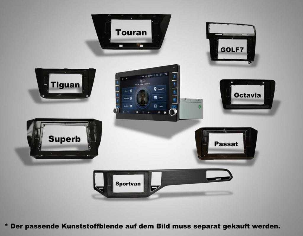 M.I.C. AVM9 Android 13 Autoradio mit navi: Snapdragon 665 6G+64G;8" IPS Display;4G SIM,Carplay,Android Auto,DAB+,DSP,BT 5,GPS: Ersatz für MQB Golf7 Octavia Passat Sportsvan Superb Tiguan Touran