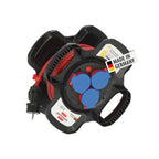 Brennenstuhl Gummi-Kabelhaspel X-Gum IP44 / Kabeltrommel für die Baustelle aus Gummi (10m, ständiger Einsatz im Außenbereich, Spezial-Gummimischung, Made in Germany)