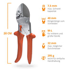 Original LÖWE 1.105 Profi Universal Amboss-Schere - antihaftbeschichtete Stahlklinge 40 mm Schnittlänge - vielseitig einsetzbare Schere in Industrie & Handwerk f. Holz Kunststoff Gummi Leder Metall