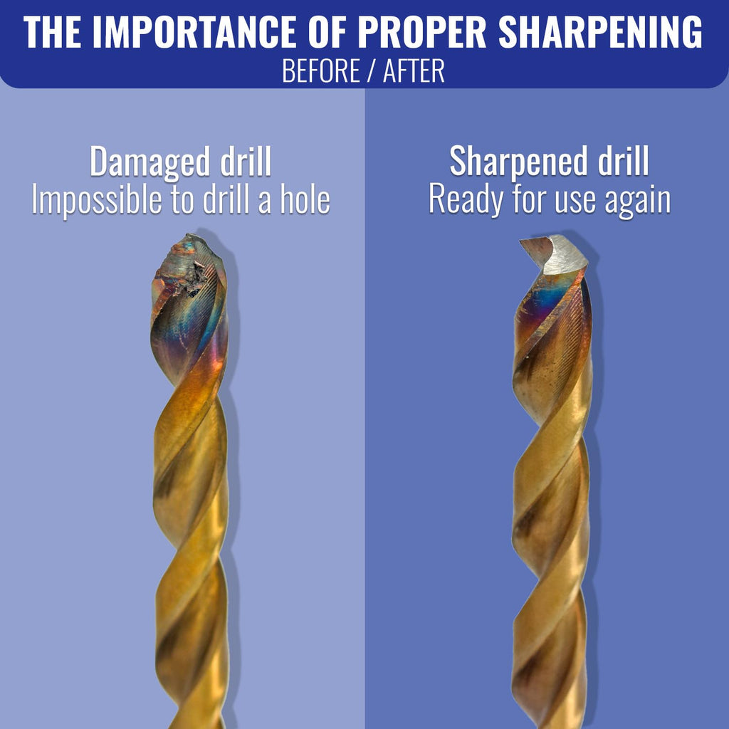 Tivoly Drill Doctor 400 Bohrerschärfgerät, für Bohrer mit 2,5 bis 13 mm, Schärfung bis zu einem Spitzenwinkel von 118 Grad