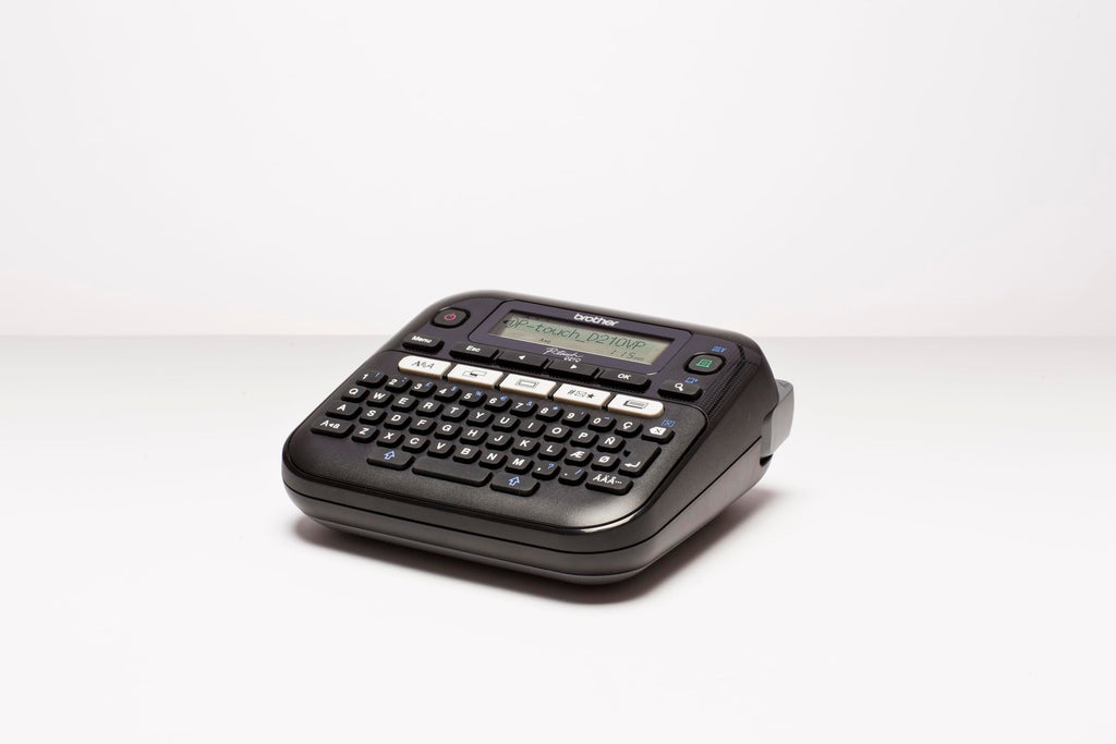 Brother PT-D210VP Beschriftungsgerät inklusive Netzadapter und Transportkoffer (für 3,5 bis 12 mm breite TZe-Schriftbänder, bis zu 20 mm/Sek. Druckgeschwindigkeit)