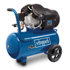 Scheppach Druckluft Kompressor HC53DC | 2200W Leistung | 50L Kessel | 10bar Druck | Ansaugleistung 412 L/min | Druckminderer, ölgeschmiert, Doppelzylinder