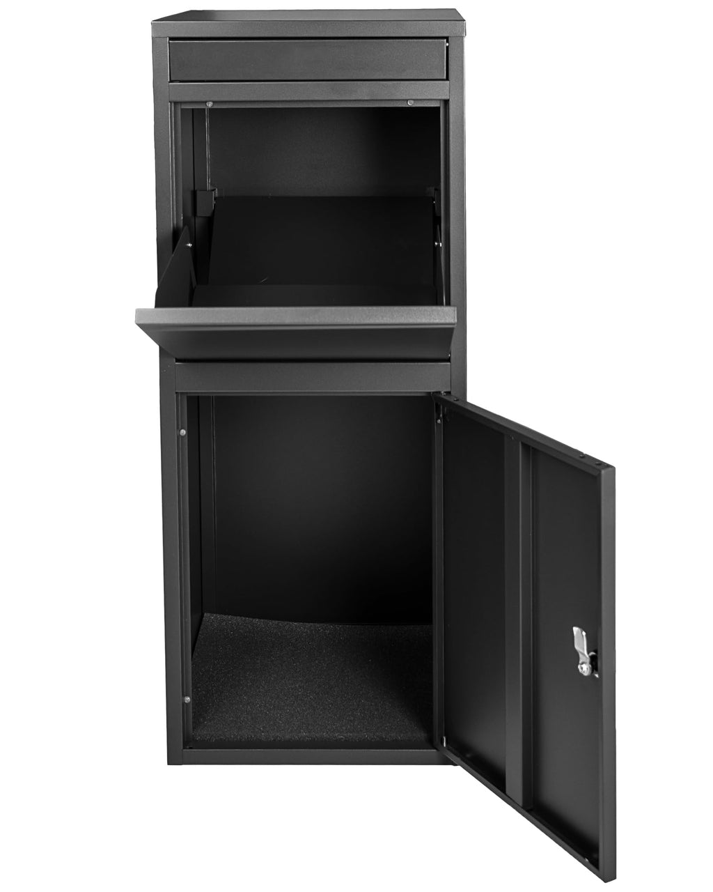 Ondis24 Korona Paketbox Postbox für Pakete, Päckchen, für Briefe mit Paketsafe (Schwarz)
