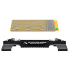 DMT DuoSharp®Plus™ Diamant Schleifstein 8" mit Basis Fein/Extrafein | Doppelseitiger Messerschärfer in Profiqualität | 20cm Wetzstein für Messer und Werkzeuge | Made in USA | WM8EF-WB