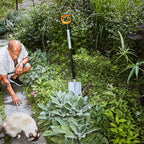 Fiskars Gärtnerspaten für harte, steinige Böden, Spitz, Länge: 120 cm, Verstärktes Borstahl-Blatt, Schwarz/Orange, Xact, 1066729