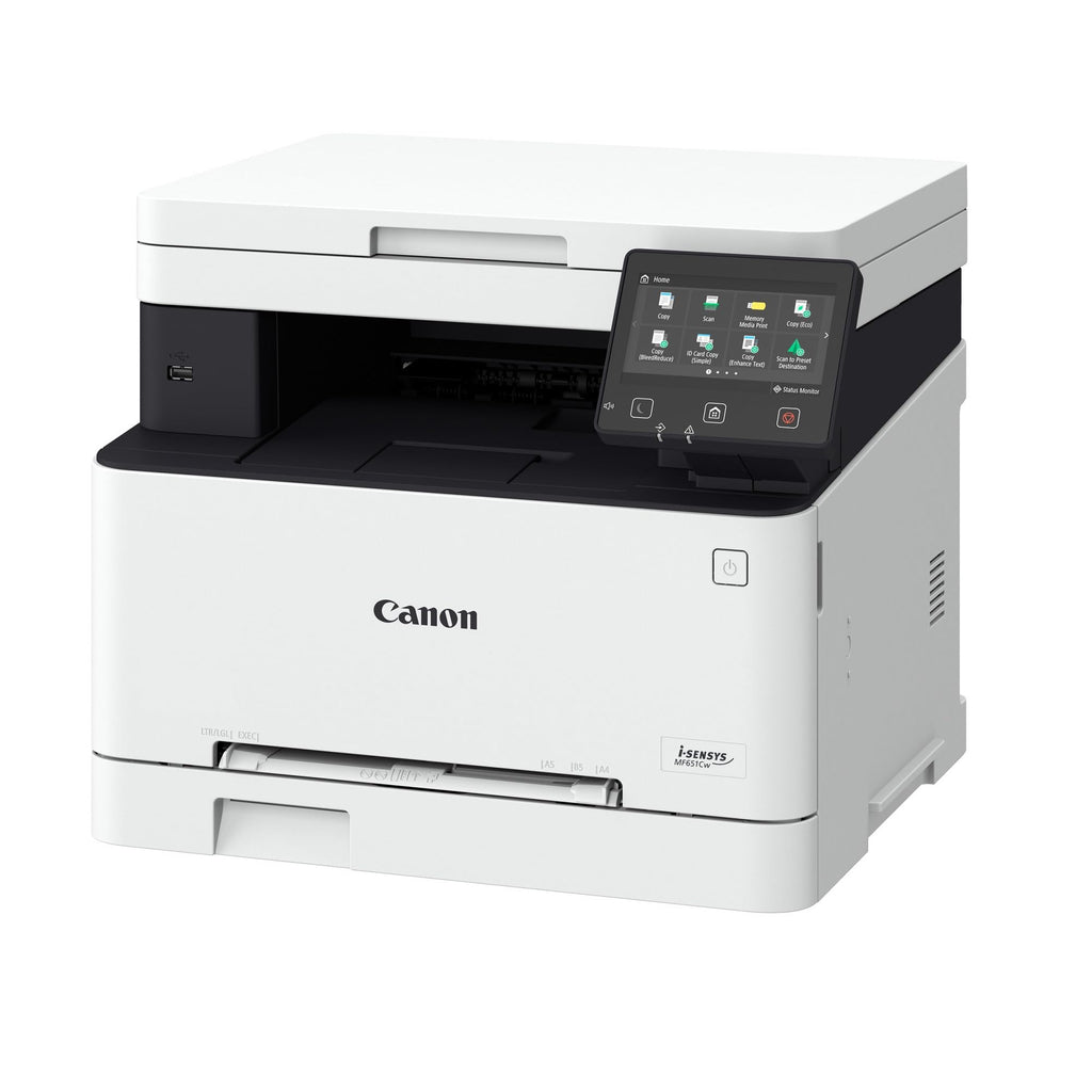 Canon i-SENSYS MF651Cw A4 Farblaser MFP Drucken Kopieren Scannen, USB, LAN, WLAN, 250 Blatt Papierkassette, 12,7cm LCD-Farb-Touchscreen