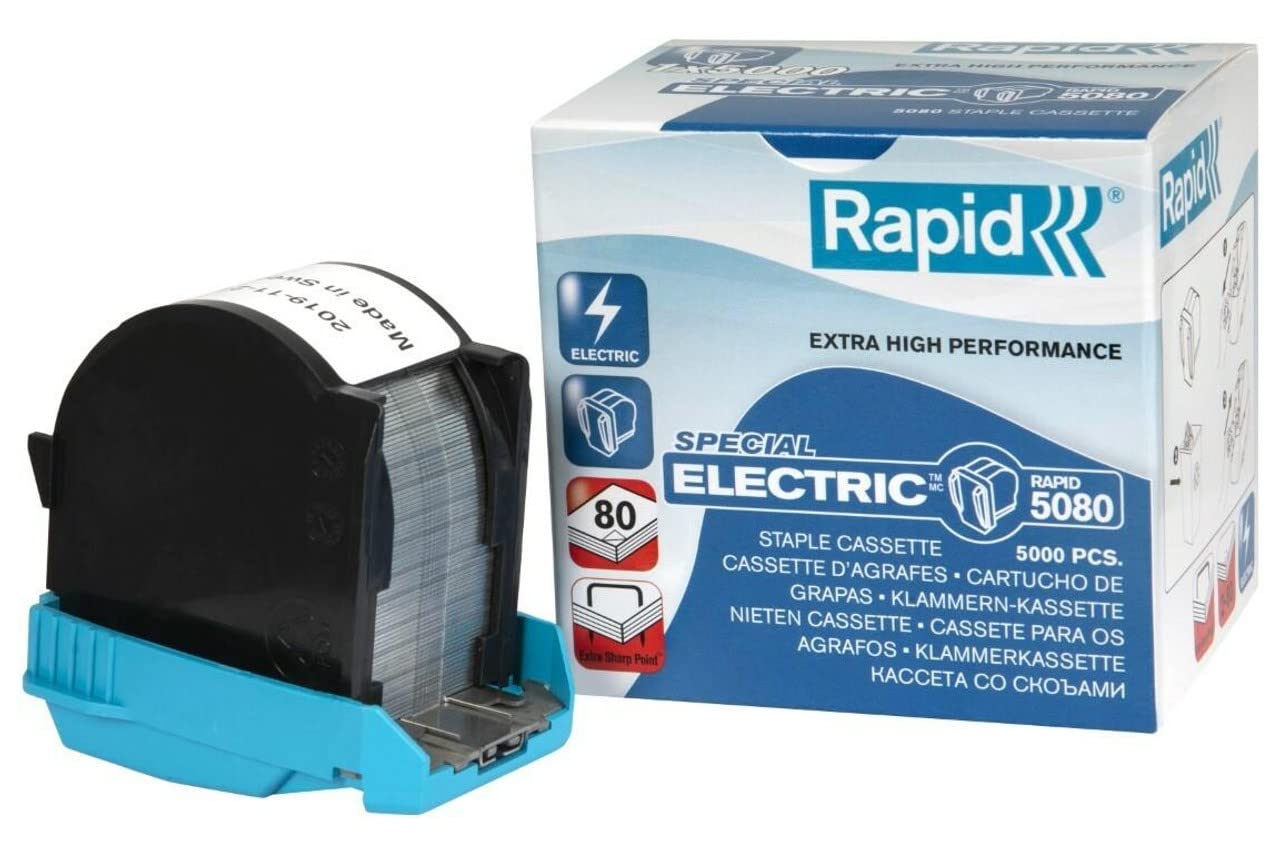 Rapid 20993700 Heftklammer-Kassette 5080, für elektrisches Heftgerät 5080e, 5000 Stück