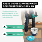 VONROC Mörtelrührer inkl. Rührwerk [1800W] - Betonmischer Quirl [mit Sanftanlauf] für Beton, Zement, Farbe, Mörtel - 2 Geschwindigkeitsmodi