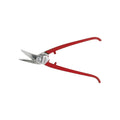 STUBAI KOMBI-BLECHSCHERE 280 mm linksschneidend – Spezialschere für Kurvenschnitte & lange Schnitte, polierter Kopf, Härte 60–62 HRC, Werkzeugstahl, rot kunststoffbeschichtet