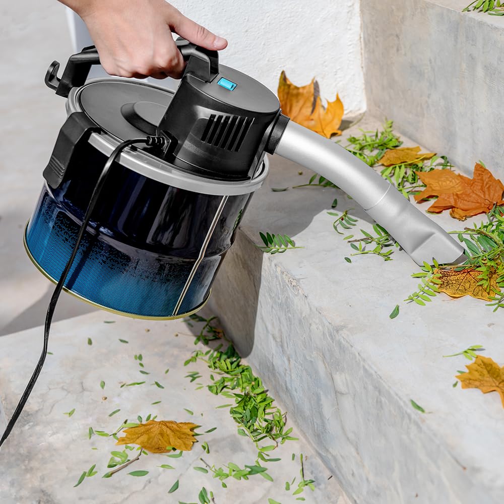 Cecotec Aschesauger Compact 4L Conga Ash 1000 Home, 600W, Ultraleicht, 13 kPa Saugkraft, Metallbeschichteter Schlauch, Tragegriff, 3,5m Kabel, InoxDeposit, Einfach zu transportieren