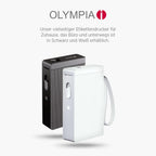 Olympia P22 Etikettendrucker | Etikettiergerät für Home Office & Bürobedarf | Bluetooth-Thermodrucker für Küche, Büro & Hobby | Label Printer für Endlospapier | Wasserfest & Abriebfest (Weiß)