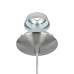EGLO Pendellampe Rondo, 1 flammige Pendelleuchte, Hängeleuchte aus Metallin Silber, Glas in Opal matt weiß, E27 Fassung, Ø 30 cm