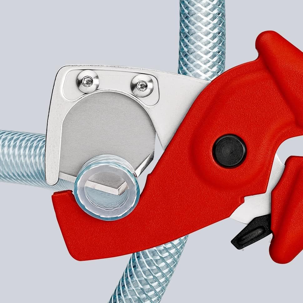 KNIPEX PlastiCut Schlauch- und Schutzrohrschneider aus zähem, glasfaserverstärktem Kunststoff 185 mm, 90 20 185