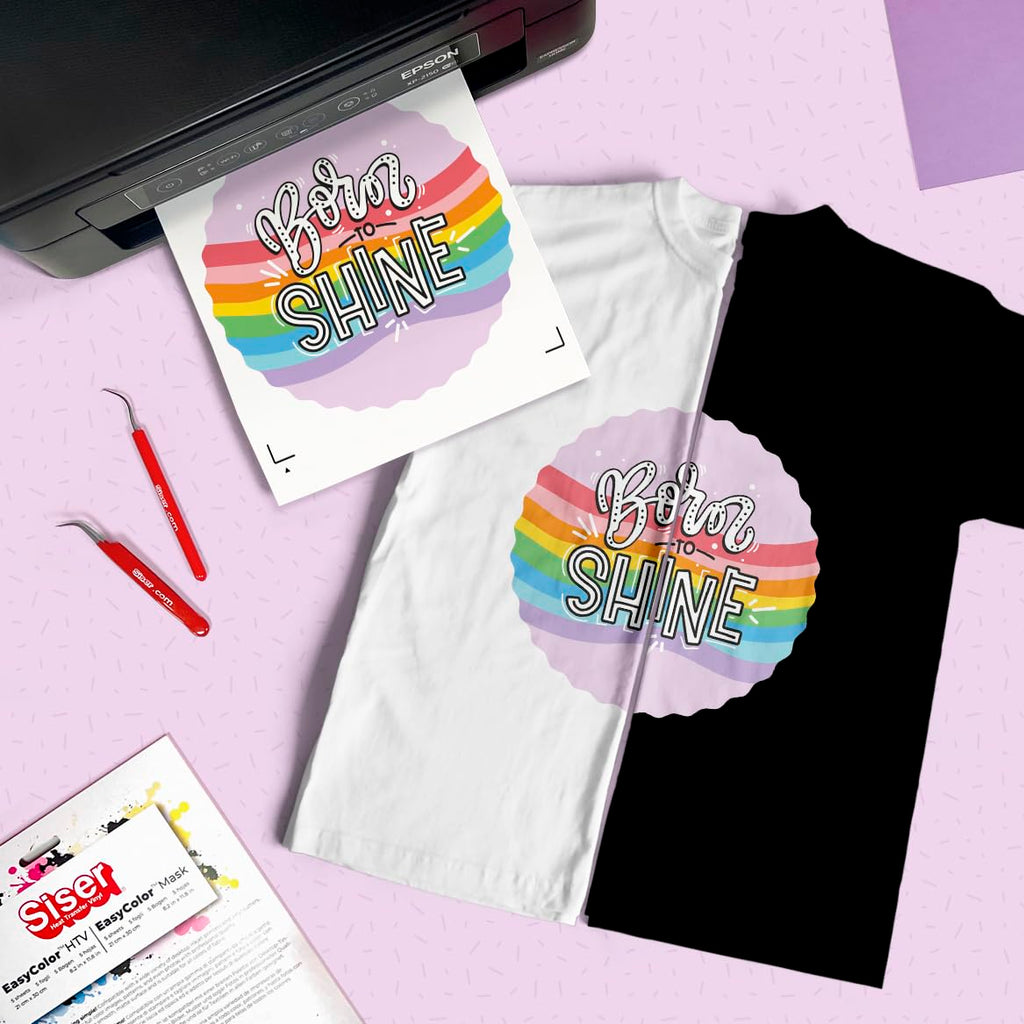 Siser Juliet® Starter Pack - Beinhaltet den Juliet High Definition Schneideplotter, sowie thermo-transferierbare Schneide- und bedruckbare Folien, Aufkleber und Zubehör