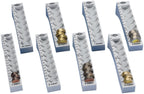 Wedo 161700837 Münzrillen-Komplett-Set (aus Kunststoff, 8 Stück, lose, 27,2 x 18 x 4,4 cm) lichtgrau
