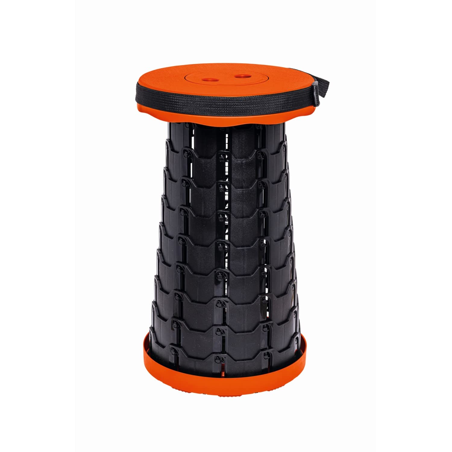 Zusammenklappbarer Hocker | Teleskop-Hocker | Tragbar | Höhenverstellbar | Bis 200 kg | Universelle Anwendung | Handwerker unterwegs | AV00010 -