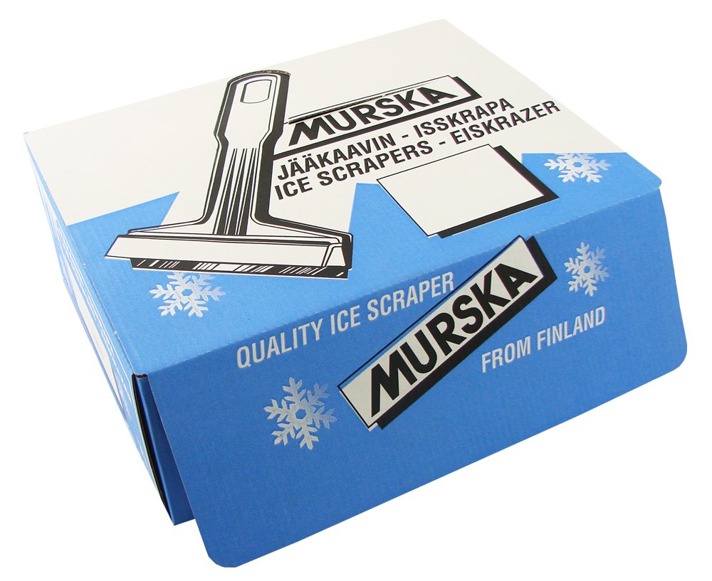 Eiskratzer Auto [2 Stück] - Messing TESTSIEGER 2024* - schnell, mühelos & schonend - Murska Scheibenkratzer Auto - effizient & sicher Schneekratzer Auto - Premium HIPS & Messingklinge - aus Finnland