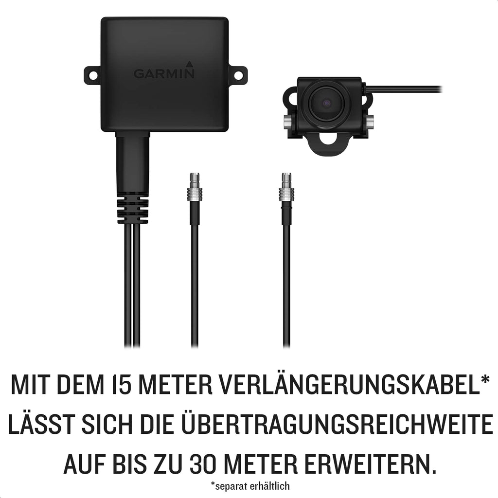 Garmin BC 50 – Drahtlose Rückfahrkamera mit 720p HD-Auflösung und Bildübertragung auf kompatible Garmin Navis. Bis zu 15 Meter Übertragungsreichweite, 160° Sichtfeld und robust nach IP67