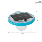Intex Solar Powered LED Floating Poolleuchte - Solarbetriebene Blitzboje - 2 Beleuchtungsmodi, 28695, Weiß