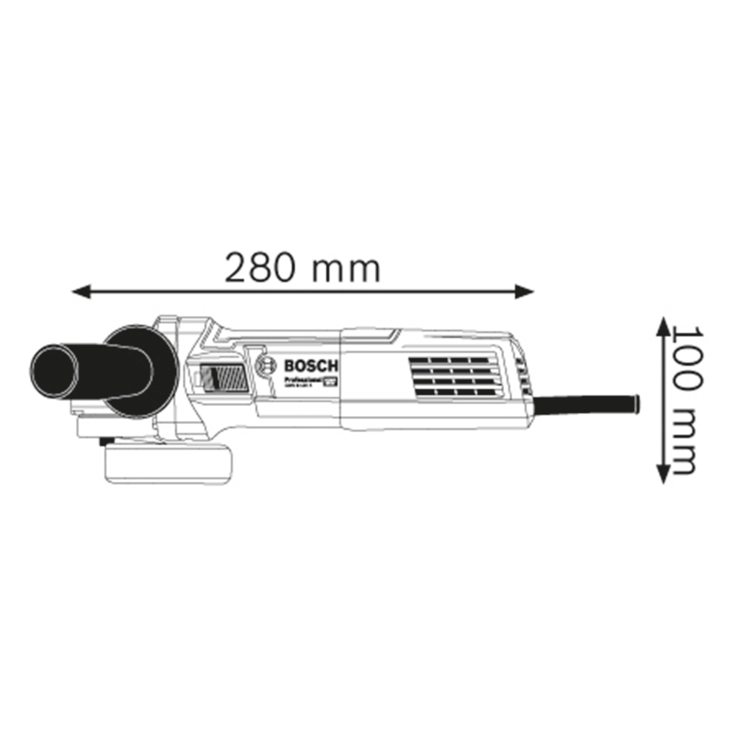 Bosch Professional Winkelschleifer GWS 9-125 S (Leistung 900 Watt, Leerlaufdrehzahl: 2800 – 11000 min-1, inkl. Aufnahmeflansch, Zweilochschlüssel, Spannmutter, Schutzhaube, Zusatzhandgriff)