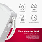 Olympia P22 Etikettendrucker | Etikettiergerät für Home Office & Bürobedarf | Bluetooth-Thermodrucker für Küche, Büro & Hobby | Label Printer für Endlospapier | Wasserfest & Abriebfest (Weiß)