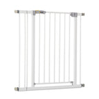 hauck Open N Stop KD + 9 cm Verlängerung, Weiß - Schutzgitter für Türen & Treppen, Breite Verstellbar 84-89 cm, 77 cm Hoch, ohne Bohren, für Kinder & Hunde, Einhändiges Öffnen in beide Richtungen
