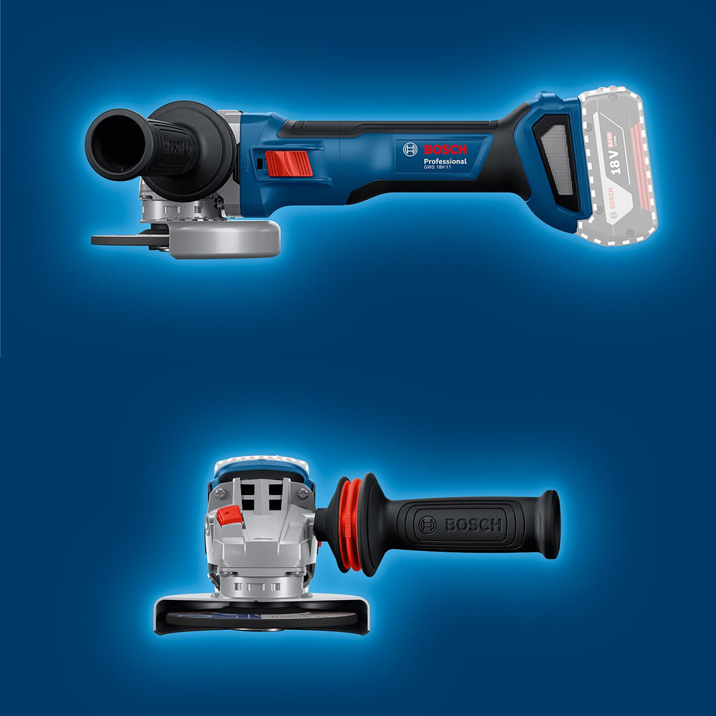 Bosch Professional 18V System Akku-Winkelschleifer GWS 18V-11 (Scheibendurchmesser 125 mm) ohne Drehzahlauswahl