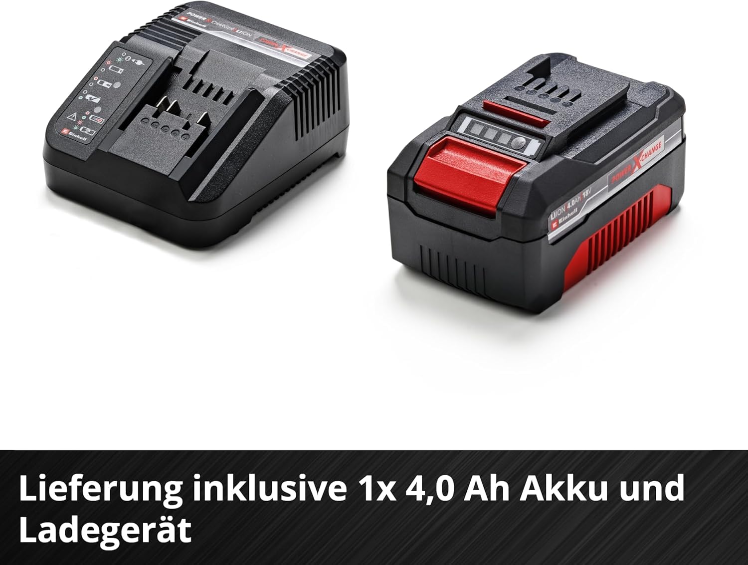 Einhell Akku-Winkelschleifer TC-AG 18/115 Li (1x4,0Ah) (18 V, 115 mm Scheiben-Ø, 28 mm Schnitttiefe, Softstart, Zusatzhandgriff, inkl. 1x 4,0 Ah Akku & Ladegerät)