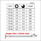 ENGINEER super slim/thin 8-in-1 miniature stainless spanner set (1.5mm thick) ts-04