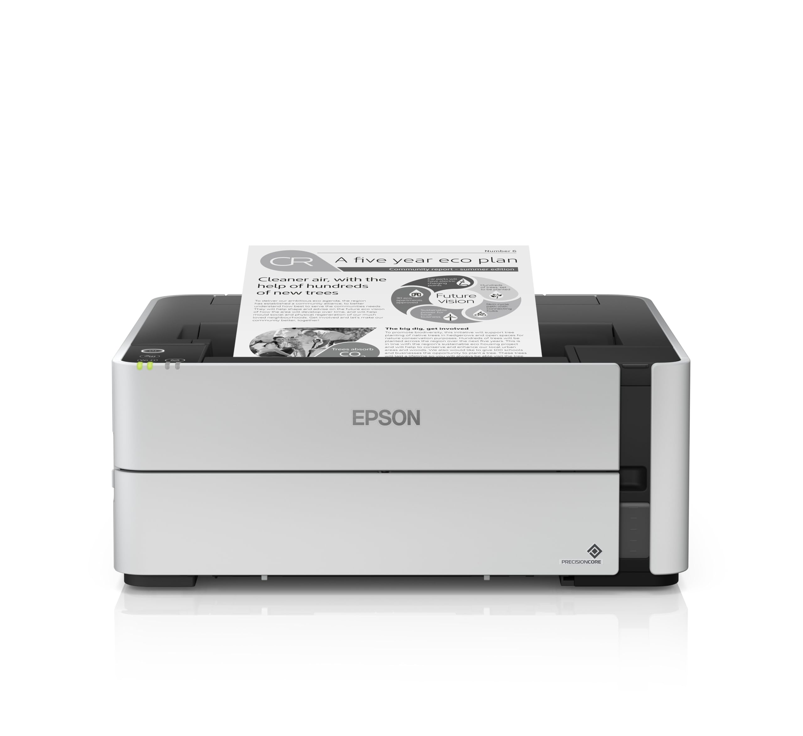 Epson EcoTank ET-M1180 A4 B & W Printer Duplex PCL USB WiFi Ethernet Schwarz 1