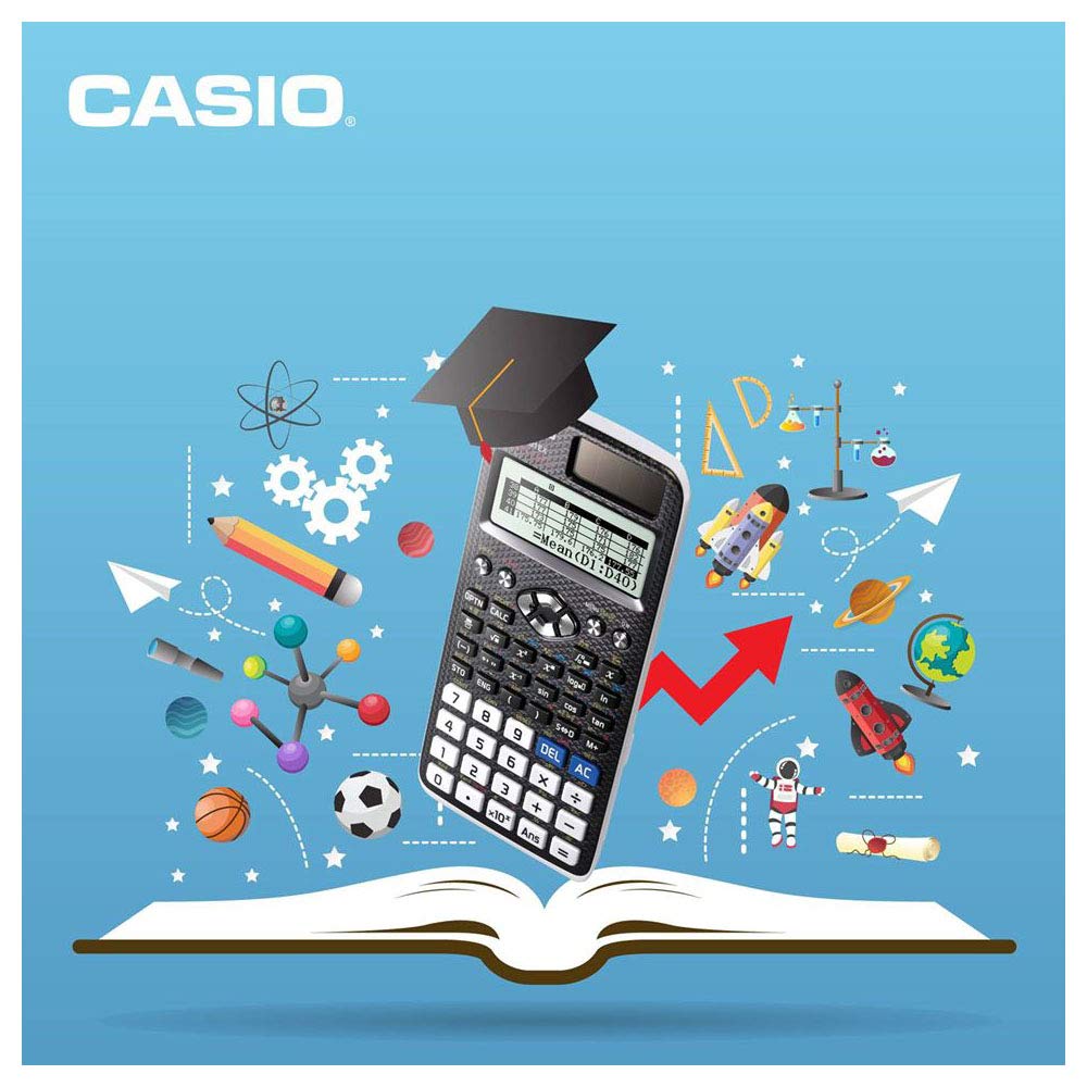 Casio FX-991DE X ClassWiz Scientific Calculator with Natural Display, Schwarz, Technisch-Wissenschaftlich