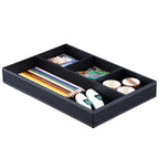 KINGFOM™ Leder Stiftablagen (Schwarz)