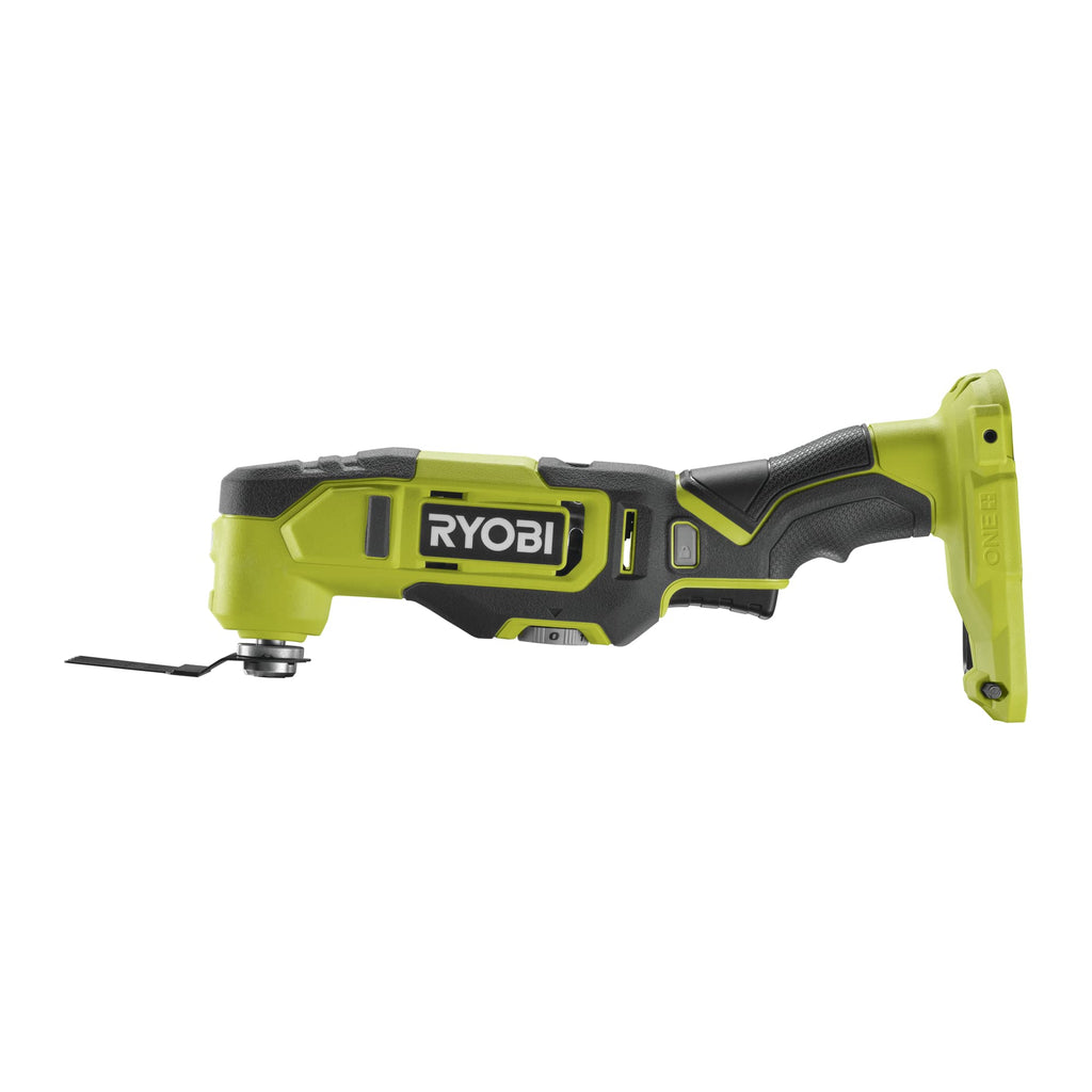 RYOBI 18 V ONE+ Akku-Multitool RMT18-0 (Oszilationswinkel 3,0°, Schwingzahl 0-20.000 min-1, variable Geschwindigkeitsregulierung, LED-Beleuchtung, inkl. Zubehör, ohne Akku & Ladegerät im Karton)