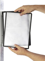 Durable Sichttafelwandhalter (Vario Magnet Wall 5, mit 5 Sichttafeln A4) schwarz, 591401