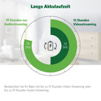 LeapFrog LF2423 Baby Monitor with Camera, Long Range, 2.8 Inch Video LCD Display, 2X Zoom, Temperature Sensor, Noise Activation Mode, Intercom, Long Battery Life, 720p