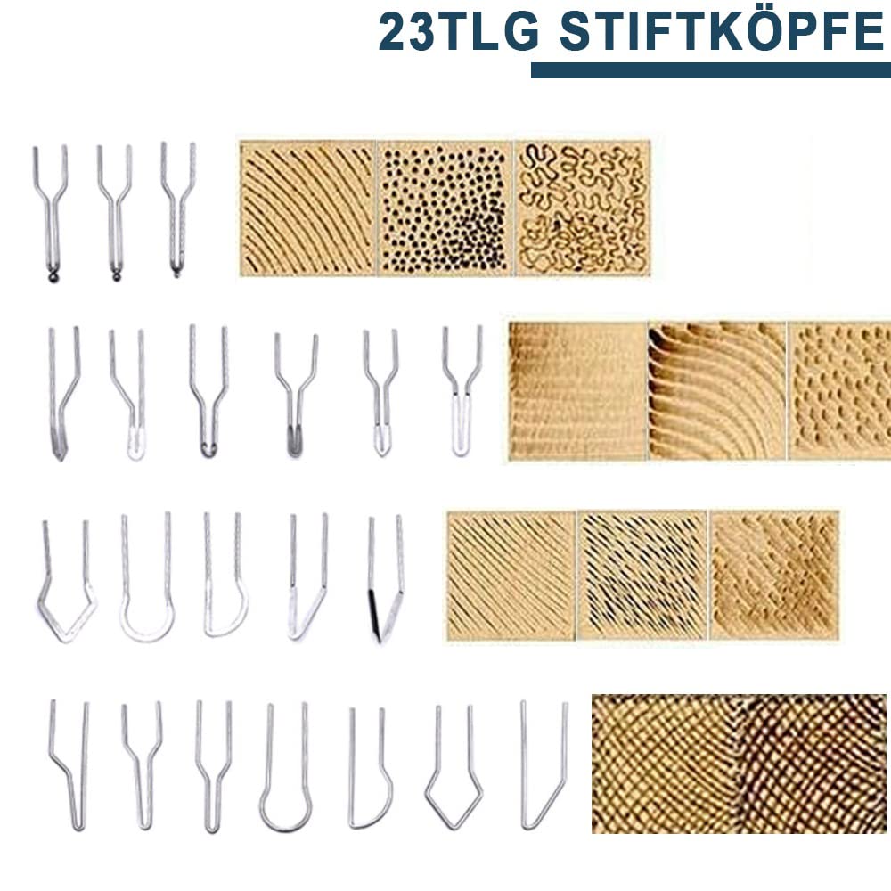Brandmalerei 100W mit 23-teilig Spitz und zwei Stiften, Holzbrenner Brennkolben Set, Temperatur Einstellbar 0-750°C, Brandmalstation Brandmalkolben Brandmalgeräte für Holz, Leder und Kork