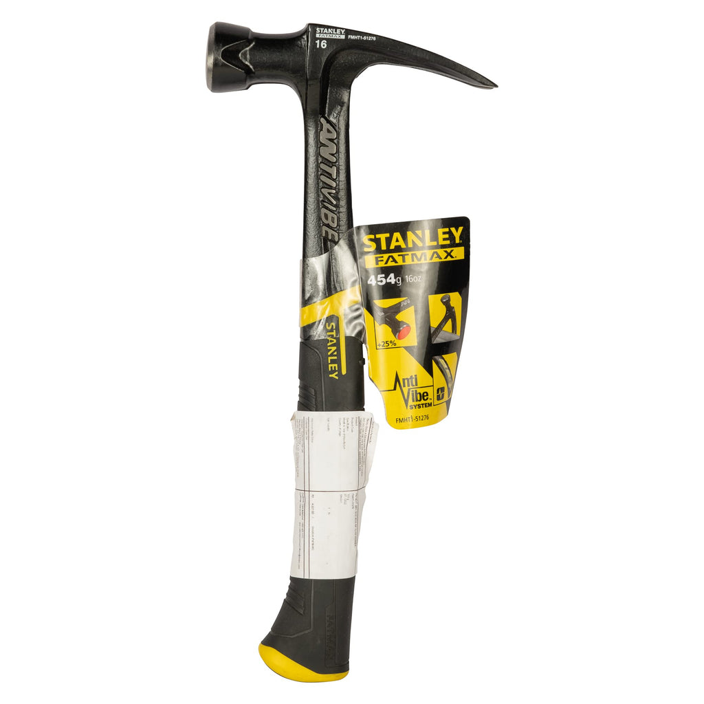 STANLEY FATMAX AntiVibe Klauenhammer 453g, flache Klaue, FMHT-51276