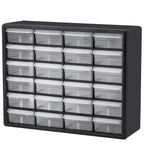 Akro-Mils 10724 Schubladenschrank aus Kunststoff mit 24 Schubladen, für Garage, Perlen-Organizer, Lego-Aufbewahrung, Lehrer-Werkzeugkasten, Make-up-Organizer und mehr, 50,8 cm B x 15,2 cm T x 40,6 cm