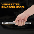 HYCHIKA Ratschenschlüssel Set, 9Pcs Ringschlüssel Set, Schraubenschlüssel set 6-19 mm, Maulschlüssel Ringmaulschlüssel für Fahrradreparatur Autoreparatur