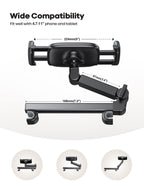 Lamicall Tablet Halterung Auto, Tablethalterungen Auto - Ausziehbar KFZ Tablet Halter Kopfstütze, Universal Tablet Kopfstützenhalter für iPad, für Switch, Samsung Tab, Smartphone & 4,7-11 Zoll Geräte