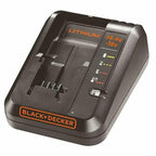 BLACK+DECKER 18V Multivolt-Schnell-Ladegerät (einsetzbar für alle BLACK+DECKER 14,4 Volt und 18 Volt Li-Ionen-Akkus, 1 Ampere Ladestrom, mit Ladezustandsanzeige) BDC1A-QW