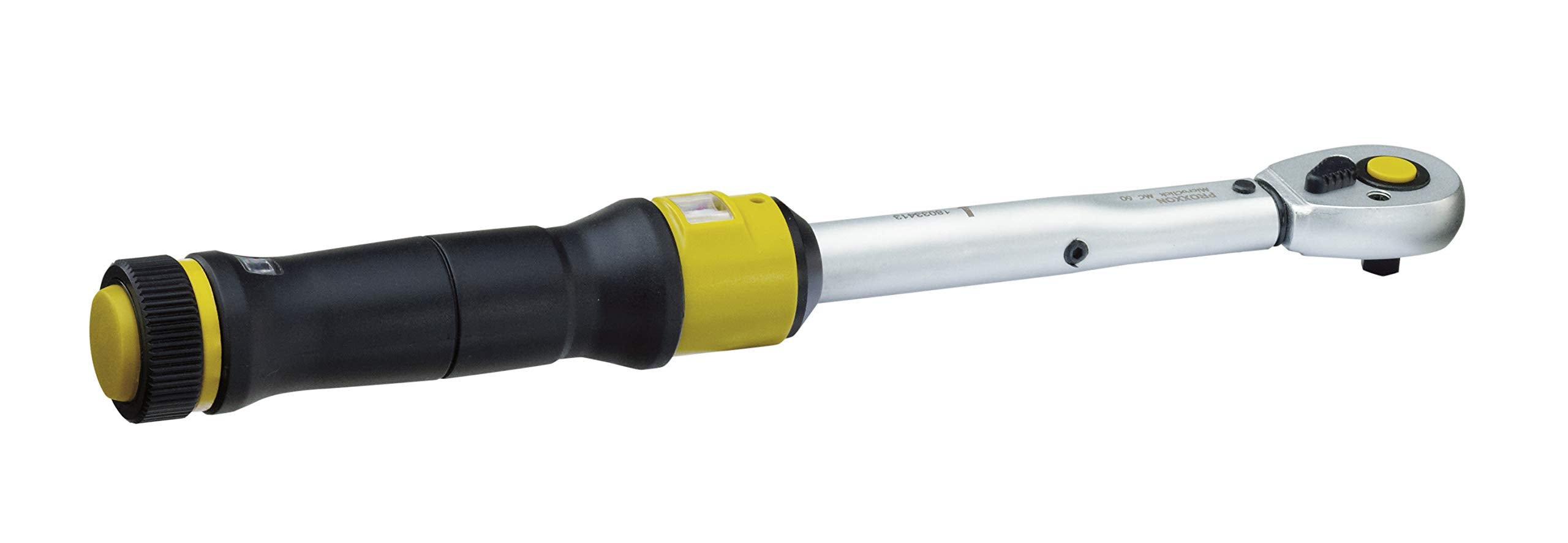 PROXXON 23350 Drehmomentschüssel (Ratsche, Umschaltknarre), 3/8" Vierkantantrieb, für 12-60 Nm - Gesamtlänge: 370 mm