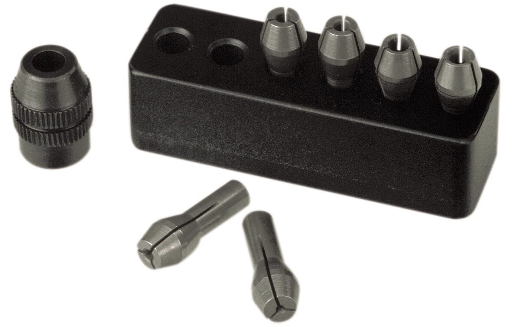 PROXXON 28510 Bohr- und Fräsgerät MicroMOT 50/E 12 Volt mit 6 Spannzangen