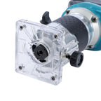 KATSU FIT-BAT 18V/21V Brushless Akku-Oberfräse Holzfräse Kantenfräse mit Trimmer-Basis, 3 Spannzangen 1/4", 6 mm und 8 mm, Ohne Akku und Ladegerät 102770