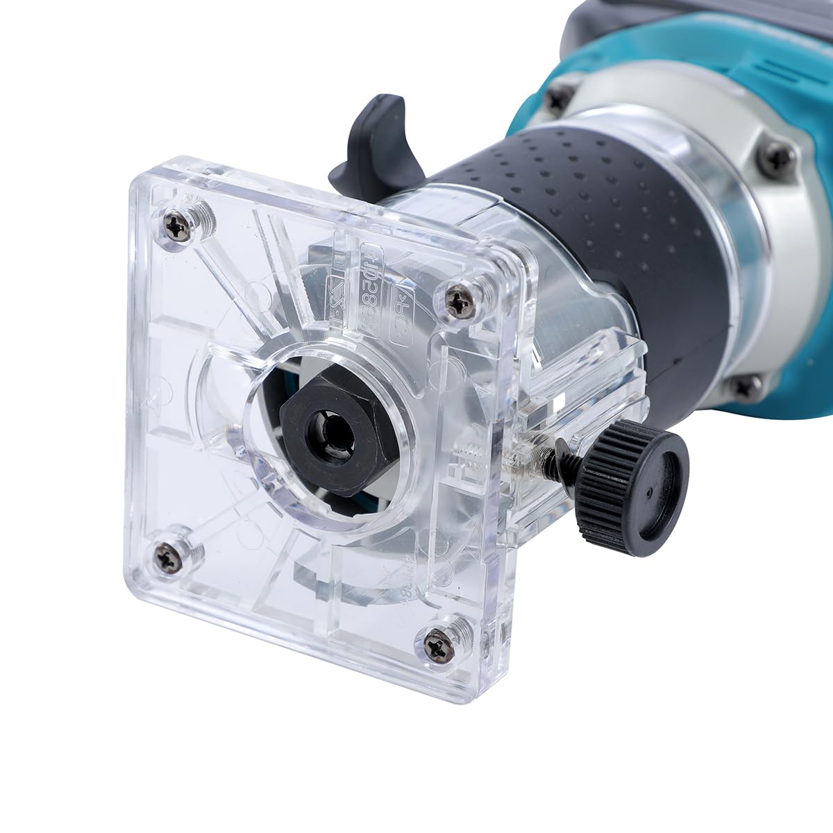 KATSU FIT-BAT 18V/21V Brushless Akku-Oberfräse Holzfräse Kantenfräse mit Trimmer-Basis, 3 Spannzangen 1/4", 6 mm und 8 mm, Ohne Akku und Ladegerät 102770