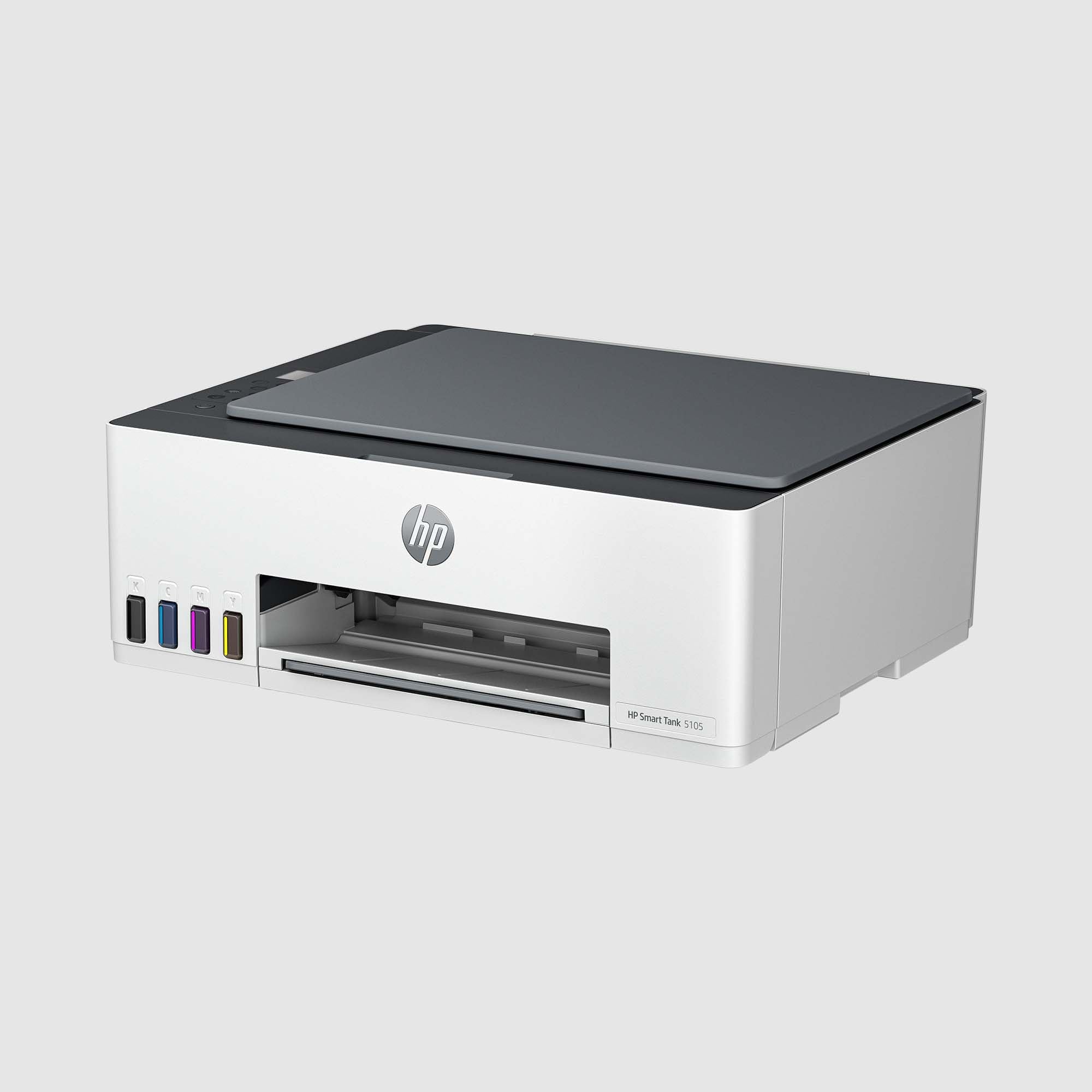 HP Smart Tank 5105 3-in-1 Multifunktionsdrucker (WLAN; Mobiles Drucken) – 3 Jahre Tinte inklusive, 3 Jahre Garantie, großer Tintentank, hohe Reichweite, Drucken in hoher Qualität