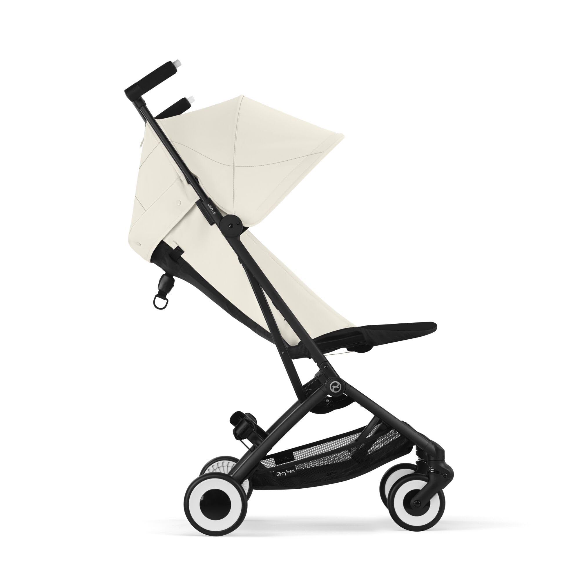CYBEX Gold Kinderwagen LIBELLE mit Einhand-Gurtsystem, Von ca. 6 Monaten bis ca. 4 Jahre (max. 22 kg), Ultraleicht (nur 6 kg), Canvas White