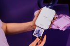 Canon Zoemini 2 perlweiß Mini Fotodrucker mobil tragbar unterwegs Hosentasche (Fotodruck 5x7,6 cm, kabelllos, für Smartphone + Tablet, eingebauter Akku, App, Bluetooth) [+ 10er Zink Druck-Set]